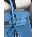 Hermes Birkin 30 Retourne Handmade Bag In Blue Paradise Clemence Leather Hermes Birkin 30 Retourne Handmade Bag In Blue Paradise Clemence Leather