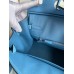 Hermes Birkin 30 Retourne Handmade Bag In Blue Paradise Clemence Leather Hermes Birkin 30 Retourne Handmade Bag In Blue Paradise Clemence Leather