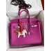 Hermes Birkin 30 Retourne Handmade Bag In Magnolia Clemence Leather Hermes Birkin 30 Retourne Handmade Bag In Magnolia Clemence Leather