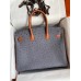 Hermes HSS Birkin 35 Bicolor Bag in Gris Agate and Gold Ostrich Leather Hermes HSS Birkin 35 Bicolor Bag in Gris Agate and Gold Ostrich Leather
