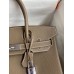 Hermes Birkin 30 Retourne Handmade Bag In Taupe Clemence Leather Hermes Birkin 30 Retourne Handmade Bag In Taupe Clemence Leather