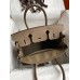 Hermes Birkin 30 Retourne Handmade Bag In Taupe Clemence Leather Hermes Birkin 30 Retourne Handmade Bag In Taupe Clemence Leather