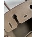 Hermes Birkin 30 Retourne Handmade Bag In Taupe Clemence Leather Hermes Birkin 30 Retourne Handmade Bag In Taupe Clemence Leather