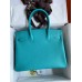 Hermes Birkin 30 Retourne Handmade Bag In Blue Paon Epsom Calfskin Hermes Birkin 30 Retourne Handmade Bag In Blue Paon Epsom Calfskin
