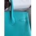 Hermes Birkin 30 Retourne Handmade Bag In Blue Paon Epsom Calfskin Hermes Birkin 30 Retourne Handmade Bag In Blue Paon Epsom Calfskin