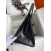 Hermes Birkin 35 Retourne Handmade Bag In Black Box Calfskin Hermes Birkin 35 Retourne Handmade Bag In Black Box Calfskin