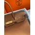 Hermes Birkin 35 Retourne Handmade Bag In Gold Clemence Leather Hermes Birkin 35 Retourne Handmade Bag In Gold Clemence Leather