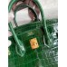 Hermes Birkin 30 Handmade Bag In Malachite Crocodile Niloticus Shiny Skin Hermes Birkin 30 Handmade Bag In Malachite Crocodile Niloticus Shiny Skin