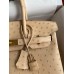 Hermes Birkin 30 Retourne Handmade Bag In Chai Ostrich Leather Hermes Birkin 30 Retourne Handmade Bag In Chai Ostrich Leather