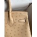 Hermes Birkin 30 Retourne Handmade Bag In Chai Ostrich Leather Hermes Birkin 30 Retourne Handmade Bag In Chai Ostrich Leather