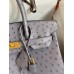 Hermes Birkin 30 Retourne Handmade Bag In Gris Asphalt Ostrich Leather Hermes Birkin 30 Retourne Handmade Bag In Gris Asphalt Ostrich Leather