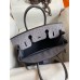 Hermes Birkin 30 Retourne Handmade Bag In Gris Asphalt Ostrich Leather Hermes Birkin 30 Retourne Handmade Bag In Gris Asphalt Ostrich Leather