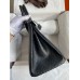 Hermes Birkin 30 Retourne Handmade Bag In Black Ostrich Leather Hermes Birkin 30 Retourne Handmade Bag In Black Ostrich Leather