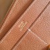 Hermes Dogon Duo Wallet In Gold Clemence Leather Hermes Dogon Duo Wallet In Gold Clemence Leather