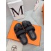 Hermes Women's Chypre Sandals In Black Calfskin Hermes Womens Chypre Sandals In Black Calfskin
