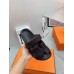 Hermes Women's Chypre Sandals In Black Epsom Calfskin Hermes Womens Chypre Sandals In Black Epsom Calfskin