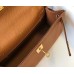 Hermes Kelly Pochette Bag In God Epsom Leather Hermes Kelly Pochette Bag In God Epsom Leather