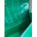 Hermes Kelly Pochette Handmade Bag In Vert Emerald Shiny Alligator Leather