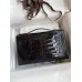 Hermes Kelly Pochette Handmade Bag In Black Shiny Alligator Leather Hermes Kelly Pochette Handmade Bag In Black Shiny Alligator Leather