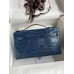 Hermes Kelly Pochette Handmade Bag In Vert Bosphore Shiny Alligator Leather