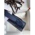 Hermes Kelly Pochette Handmade Bag In Blue Saphir Epsom Calfskin Hermes Kelly Pochette Handmade Bag In Blue Saphir Epsom Calfskin