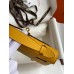 Hermes Kelly Pochette Handmade Bag In Jaune Ambre Epsom Calfskin Hermes Kelly Pochette Handmade Bag In Jaune Ambre Epsom Calfskin