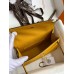 Hermes Kelly Pochette Handmade Bag In Jaune Ambre Epsom Calfskin Hermes Kelly Pochette Handmade Bag In Jaune Ambre Epsom Calfskin