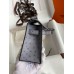 Hermes Kelly Pochette Handmade Bag In Gris Agate Ostrich Leather Hermes Kelly Pochette Handmade Bag In Gris Agate Ostrich Leather