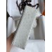 Hermes Kelly Pochette Handmade Bag In Pearl Grey Ostrich Leather Hermes Kelly Pochette Handmade Bag In Pearl Grey Ostrich Leather