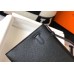 Hermes Kelly Pochette Bag In Black Epsom Leather Hermes Kelly Pochette Bag In Black Epsom Leather
