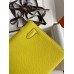 Hermes Kelly Pochette Handmade Bag In Lime Epsom Calfskin Hermes Kelly Pochette Handmade Bag In Lime Epsom Calfskin