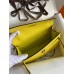 Hermes Kelly Pochette Handmade Bag In Lime Epsom Calfskin Hermes Kelly Pochette Handmade Bag In Lime Epsom Calfskin