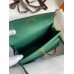 Hermes Kelly Pochette Handmade Bag In Malachite Epsom Calfskin Hermes Kelly Pochette Handmade Bag In Malachite Epsom Calfskin