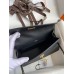 Hermes Kelly Pochette Handmade Bag In Black Epsom Calfskin Hermes Kelly Pochette Handmade Bag In Black Epsom Calfskin
