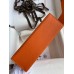 Hermes Kelly Pochette Handmade Bag In Orange Epsom Calfskin Hermes Kelly Pochette Handmade Bag In Orange Epsom Calfskin