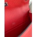 Hermes Kelly Pochette Handmade Bag In Red Epsom Calfskin Hermes Kelly Pochette Handmade Bag In Red Epsom Calfskin