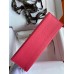 Hermes Kelly Pochette Handmade Bag In Rose Lipstick Epsom Calfskin Hermes Kelly Pochette Handmade Bag In Rose Lipstick Epsom Calfskin
