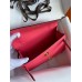 Hermes Kelly Pochette Handmade Bag In Rose Lipstick Epsom Calfskin Hermes Kelly Pochette Handmade Bag In Rose Lipstick Epsom Calfskin