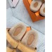 Hermes Women's Chypre Sandals in Beige Suede with Shearling Hermes Womens Chypre Sandals in Beige Suede with Shearling