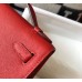 Hermes Kelly Pochette Bag In Red Epsom Leather Hermes Kelly Pochette Bag In Red Epsom Leather