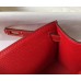 Hermes Kelly Pochette Bag In Red Epsom Leather Hermes Kelly Pochette Bag In Red Epsom Leather