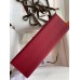 Hermes Kelly Pochette Handmade Bag In Ruby Epsom Calfskin Hermes Kelly Pochette Handmade Bag In Ruby Epsom Calfskin