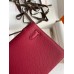 Hermes Kelly Pochette Handmade Bag In Ruby Epsom Calfskin Hermes Kelly Pochette Handmade Bag In Ruby Epsom Calfskin