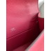 Hermes Kelly Pochette Handmade Bag In Ruby Epsom Calfskin Hermes Kelly Pochette Handmade Bag In Ruby Epsom Calfskin
