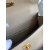 Hermes Kelly Pochette Handmade Bag In Trench Epsom Calfskin Hermes Kelly Pochette Handmade Bag In Trench Epsom Calfskin