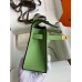 Hermes Kelly Pochette Handmade Bag In Vert Cypres Epsom Calfskin Hermes Kelly Pochette Handmade Bag In Vert Cypres Epsom Calfskin