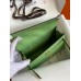 Hermes Kelly Pochette Handmade Bag In Vert Cypres Epsom Calfskin Hermes Kelly Pochette Handmade Bag In Vert Cypres Epsom Calfskin