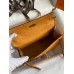 Hermes Kelly Pochette Handmade Bag In Sesame Ostrich Leather Hermes Kelly Pochette Handmade Bag In Sesame Ostrich Leather