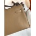 Hermes Kelly Pochette Handmade Bag In Biscuit Swift Calfskin Hermes Kelly Pochette Handmade Bag In Biscuit Swift Calfskin