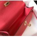 Hermes Kelly Pochette Bag In Rose Lipstick Epsom Leather Hermes Kelly Pochette Bag In Rose Lipstick Epsom Leather